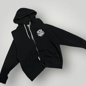 Here Come The Mummies Band Zip Hoodie Black Graphic Sweatshirt Mens XL Large V02